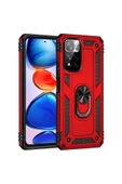 CEPCASE    Xiaomi Redmi Note 11 Pro Plus 5g Kılıf Standlı Magnet Mıknatıslı Yüzük Armored Zırhlı Kapak thumbnail 4