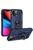 CEPCASE    Iphone 13 Kılıf Standlı Magnet Mıknatıslı Yüzük Armored Zırhlı Kapak thumbnail 2