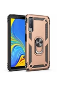 CEPCASE    Samsung Galaxy A7 2018 Kılıf Standlı Magnet Mıknatıslı Yüzük Armored Zırhlı Kapak thumbnail 2