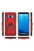 CEPCASE    Samsung Galaxy S8 Kılıf Standlı Magnet Mıknatıslı Yüzük Armored Zırhlı Kapak thumbnail 6