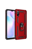 CEPCASE    Xiaomi Redmi 9a Kılıf Standlı Magnet Mıknatıslı Yüzük Armored Zırhlı Kapak - 1