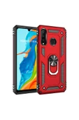 CEPCASE    Huawei P30 Lite Kılıf Standlı Magnet Mıknatıslı Yüzük Armored Zırhlı Kapak thumbnail 1