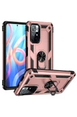 CEPCASE    Xiaomi Poco M4 Pro 5g Kılıf Standlı Magnet Mıknatıslı Yüzük Armored Zırhlı Kapak thumbnail 1