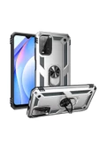 CEPCASE    Xiaomi Redmi 9t Kılıf Standlı Magnet Mıknatıslı Yüzük Armored Zırhlı Kapak thumbnail 2
