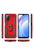 CEPCASE    Xiaomi Redmi 9t Kılıf Standlı Magnet Mıknatıslı Yüzük Armored Zırhlı Kapak thumbnail 4