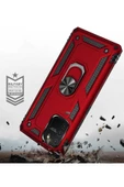 CEPCASE    Samsung Galaxy A91 (s10 Lite) Kılıf Standlı Magnet Mıknatıslı Yüzük Armored Zırhlı Kapak thumbnail 6