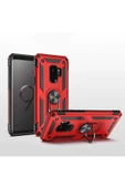 CEPCASE    Samsung Galaxy S9 Kılıf Standlı Magnet Mıknatıslı Yüzük Armored Zırhlı Kapak thumbnail 5