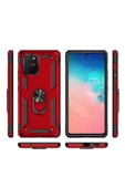 CEPCASE    Samsung Galaxy A91 (s10 Lite) Kılıf Standlı Magnet Mıknatıslı Yüzük Armored Zırhlı Kapak thumbnail 4
