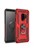 CEPCASE    Samsung Galaxy S9 Kılıf Standlı Magnet Mıknatıslı Yüzük Armored Zırhlı Kapak thumbnail 1