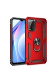 CEPCASE    Xiaomi Redmi 9t Kılıf Standlı Magnet Mıknatıslı Yüzük Armored Zırhlı Kapak thumbnail 3