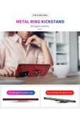 CEPCASE    Samsung Galaxy S20 Ultra Kılıf Standlı Magnet Mıknatıslı Yüzük Armored Zırhlı Kapak - 5