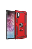 CEPCASE    Samsung Galaxy Note 10 Plus Kılıf Standlı Magnet Mıknatıslı Yüzük Armored Zırhlı Kapak thumbnail 1