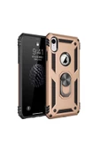 CEPCASE    Iphone Xr 6.1 Kılıf Standlı Magnet Mıknatıslı Yüzük Armored Zırhlı Kapak thumbnail 1