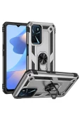 CEPCASE    Oppo A16 Kılıf Standlı Magnet Mıknatıslı Yüzük Armored Zırhlı Kapak thumbnail 1