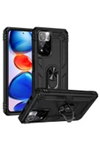 CEPCASE    Xiaomi Redmi Note 11 Pro Plus 5g Kılıf Standlı Magnet Mıknatıslı Yüzük Armored Zırhlı Kapak thumbnail 1