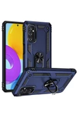 CEPCASE    Samsung Galaxy M52 Kılıf Standlı Magnet Mıknatıslı Yüzük Armored Zırhlı Kapak thumbnail 1