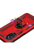 CEPCASE    Samsung Galaxy M52 Kılıf Standlı Magnet Mıknatıslı Yüzük Armored Zırhlı Kapak thumbnail 6