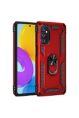 CEPCASE    Samsung Galaxy M52 Kılıf Standlı Magnet Mıknatıslı Yüzük Armored Zırhlı Kapak thumbnail 4