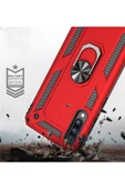 CEPCASE    Huawei P Smart Pro 2019 Kılıf Standlı Magnet Mıknatıslı Yüzük Armored Zırhlı Kapak thumbnail 6