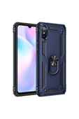 CEPCASE Xiaomi Redmi 9a Kılıf Standlı Magnet Mıknatıslı Yüzük Armored Zırhlı Kapak - 2