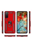 CEPCASE    Samsung Galaxy S21 Fe Kılıf Standlı Magnet Mıknatıslı Yüzük Armored Zırhlı Kapak thumbnail 5