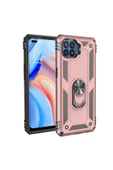 CEPCASE    Oppo Reno 4 Lite Kılıf Standlı Magnet Mıknatıslı Yüzük Armored Zırhlı Kapak thumbnail 1