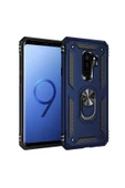 CEPCASE    Samsung Galaxy S9 Plus Kılıf Standlı Magnet Mıknatıslı Yüzük Armored Zırhlı Kapak thumbnail 1