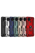 CEPCASE    Realme C21 Kılıf Standlı Magnet Mıknatıslı Yüzük Armored Zırhlı Kapak thumbnail 4