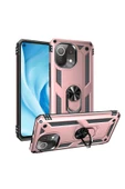 CEPCASE    Xiaomi Mi 11 Lite Kılıf Standlı Magnet Mıknatıslı Yüzük Armored Zırhlı Kapak thumbnail 1