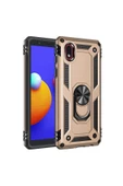 CEPCASE    Samsung Galaxy A01 Core Kılıf Standlı Magnet Mıknatıslı Yüzük Armored Zırhlı Kapak thumbnail 1