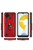 CEPCASE    Realme C21 Kılıf Standlı Magnet Mıknatıslı Yüzük Armored Zırhlı Kapak thumbnail 5