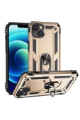 CEPCASE    Iphone 14 Plus Kılıf Standlı Magnet Mıknatıslı Yüzük Armored Zırhlı Kapak thumbnail 2