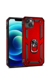 CEPCASE    Iphone 14 Plus Kılıf Standlı Magnet Mıknatıslı Yüzük Armored Zırhlı Kapak thumbnail 4