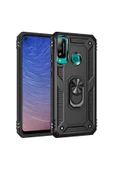 CEPCASE    Huawei P40 Lite E Kılıf Standlı Magnet Mıknatıslı Yüzük Armored Zırhlı Kapak thumbnail 1