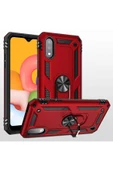 CEPCASE    Samsung Galaxy A01 Kılıf Standlı Magnet Mıknatıslı Yüzük Armored Zırhlı Kapak thumbnail 4