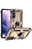CEPCASE    Samsung Galaxy S22 Plus Kılıf Standlı Magnet Mıknatıslı Yüzük Armored Zırhlı Kapak thumbnail 1