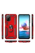 CEPCASE    Xiaomi Poco M5s Kılıf Standlı Magnet Mıknatıslı Yüzük Armored Zırhlı Kapak thumbnail 5