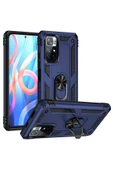 CEPCASE    Xiaomi Redmi Note 11t 5g Kılıf Standlı Magnet Mıknatıslı Yüzük Armored Zırhlı Kapak thumbnail 1