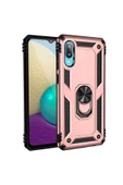 CEPCASE    Samsung Galaxy A02 Kılıf Standlı Magnet Mıknatıslı Yüzük Armored Zırhlı Kapak thumbnail 1