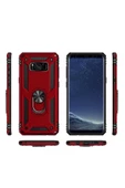 CEPCASE    Samsung Galaxy S8 Plus Kılıf Standlı Magnet Mıknatıslı Yüzük Armored Zırhlı Kapak thumbnail 4