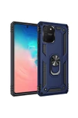 CEPCASE    Samsung Galaxy A91 (s10 Lite) Kılıf Standlı Magnet Mıknatıslı Yüzük Armored Zırhlı Kapak thumbnail 1