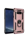 CEPCASE    Samsung Galaxy S8 Plus Kılıf Standlı Magnet Mıknatıslı Yüzük Armored Zırhlı Kapak thumbnail 1