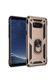 CEPCASE    Samsung Galaxy S8 Plus Kılıf Standlı Magnet Mıknatıslı Yüzük Armored Zırhlı Kapak thumbnail 1