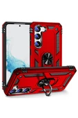 CEPCASE    Samsung Galaxy S23 Plus Kılıf Standlı Magnet Mıknatıslı Yüzük Armored Zırhlı Kapak thumbnail 1