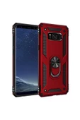 CEPCASE    Samsung Galaxy S8 Plus Kılıf Standlı Magnet Mıknatıslı Yüzük Armored Zırhlı Kapak thumbnail 1