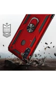 CEPCASE    Samsung Galaxy A11 Kılıf Standlı Magnet Mıknatıslı Yüzük Armored Zırhlı Kapak thumbnail 3