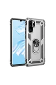 CEPCASE Huawei P30 Pro Kılıf Standlı Magnet Mıknatıslı Yüzük Armored Zırhlı Kapak - 1