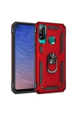 CEPCASE    Huawei P40 Lite E Kılıf Standlı Magnet Mıknatıslı Yüzük Armored Zırhlı Kapak thumbnail 1