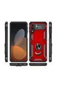 CEPCASE    Samsung Galaxy Z Flip 4 Kılıf Standlı Magnet Mıknatıslı Yüzük Armored Zırhlı Kapak thumbnail 5