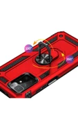 CEPCASE    Xiaomi Redmi 10 Kılıf Standlı Magnet Mıknatıslı Yüzük Armored Zırhlı Kapak thumbnail 3